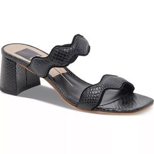 Dolce Vita Black Ilva Heeled Sandals, 8.5 NWT